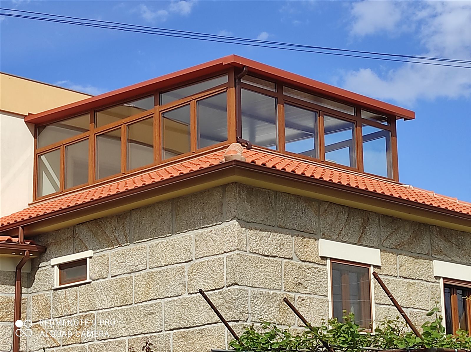 Caixilharia PVC em varanda